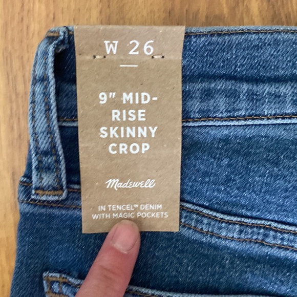 BNWT Madewell 9” mid-rise skinny crop jean - Picture 15 of 15